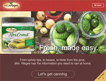 Tablet Screenshot of mrswages.com